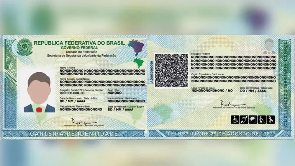 Novo RG será obrigatório até 2032 e primeira via é gratuita